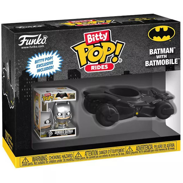 Funko Bitty Pop! Rides Armored Batman with Batmobile Figure